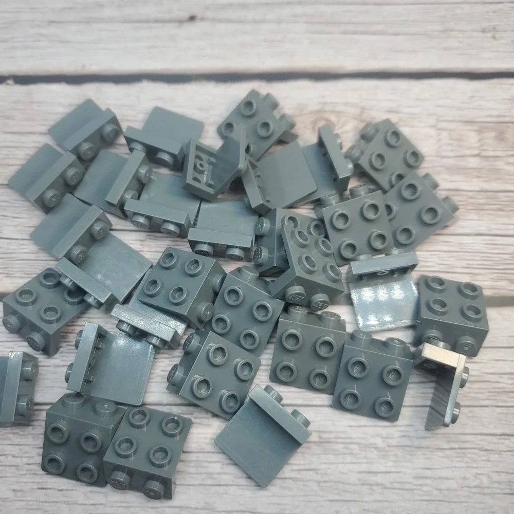 LEGO Parts - Dark Bluish Gray Bracket 1 x 2 - 2 x 2 - No 44728‎ - QTY 30